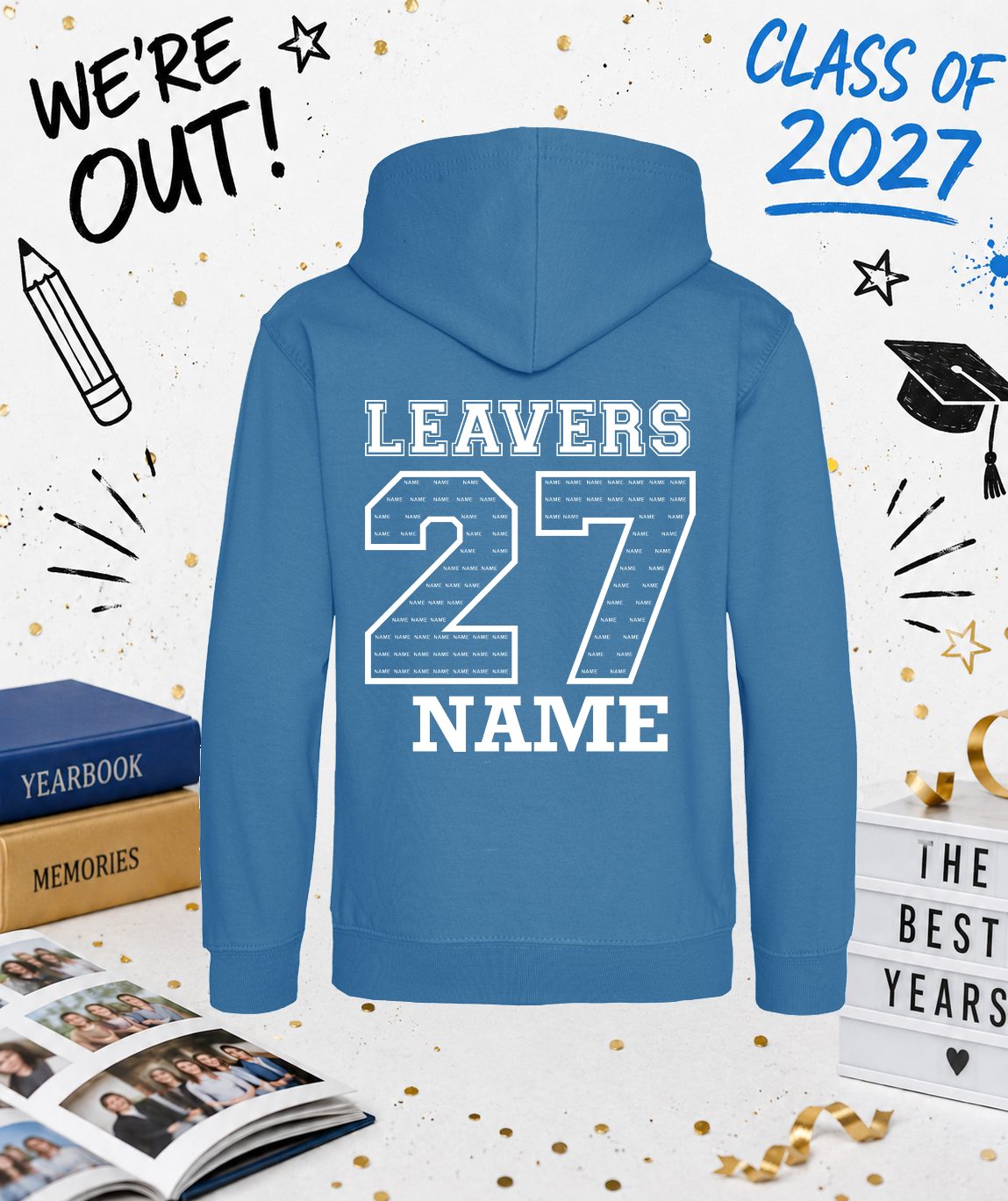 Birkhill Leavers 27 Hoodie (All Colours - White Print)